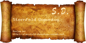 Sternfeld Domonkos névjegykártya